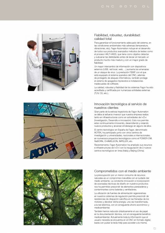 FAGOR CNC 8070 OL. Control numérico CNC 5