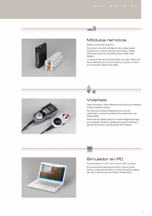 FAGOR CNC 8070 OL. Control numérico CNC 7