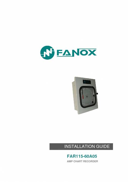FAR115-60A05. Installation guide. 1