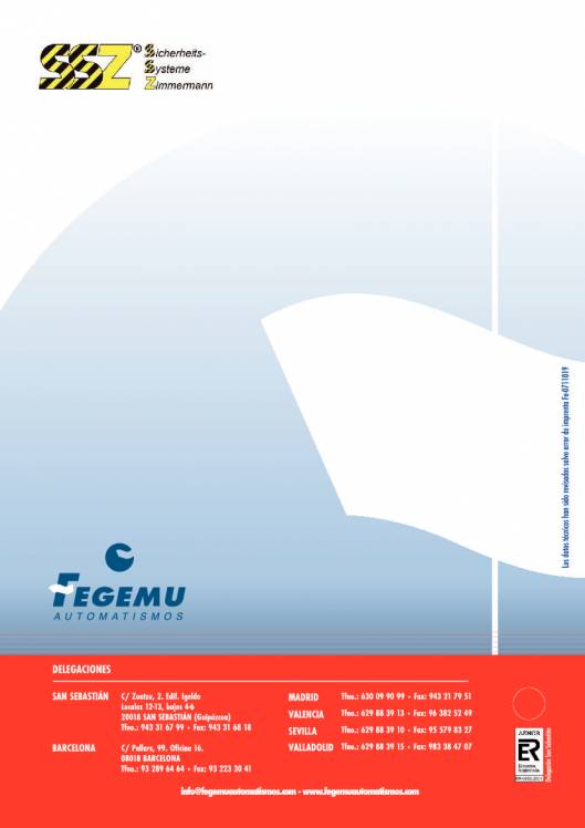 Fegemu Automatismos. Alfombras y parachoques de seguridad 8