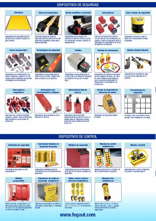 Fegemu Automatismos. Gama de productos 2