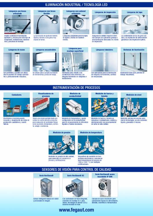 Fegemu Automatismos. Gama de productos 4