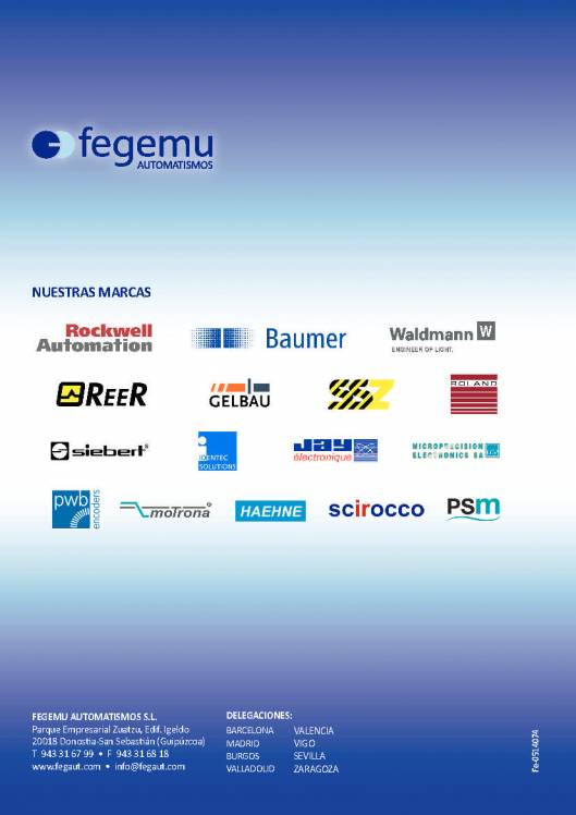 Fegemu Automatismos. Gama de productos 6
