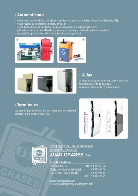 FERROFLEX GRASES. Puerta enrollable de aluminio. 4