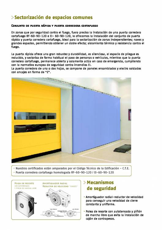 FERROFLEX GRASES. Puerta seccional industrial. 3