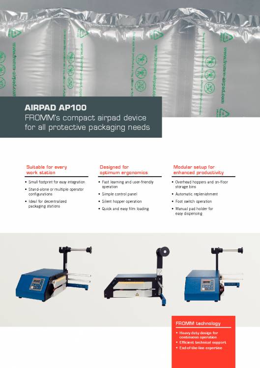 FROMM AP100. Air cushion protective packaging machine. 2