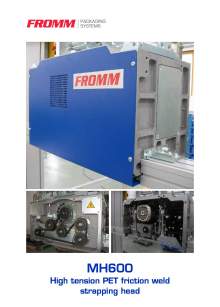 FROMM MH 600. Strapping head modular.