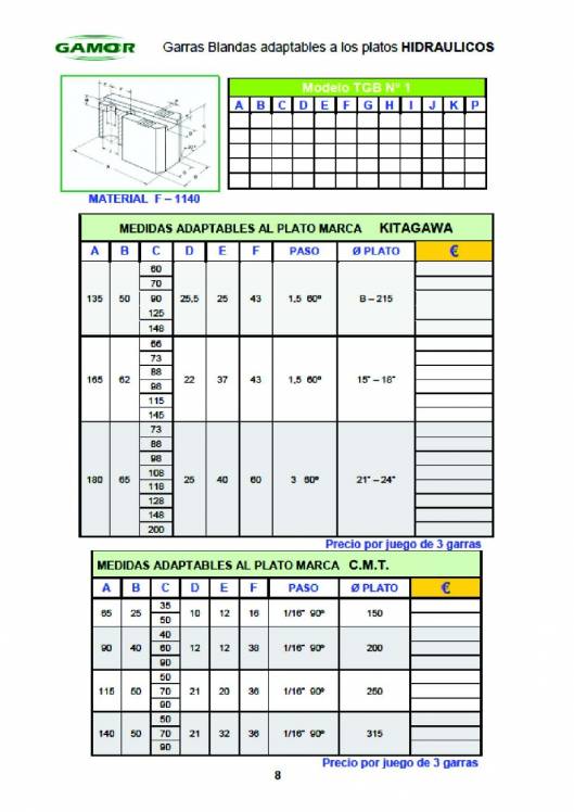GAMOR. Soluciones de amarre 13