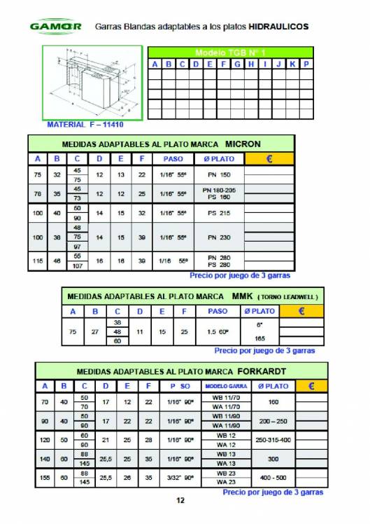 GAMOR. Soluciones de amarre 17