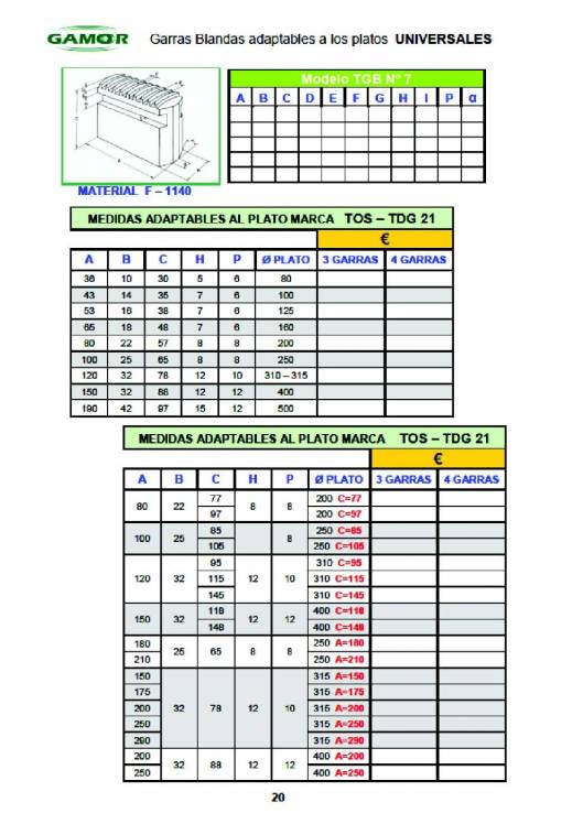 GAMOR. Soluciones de amarre 25