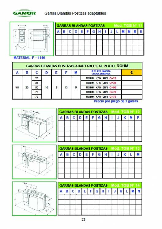 GAMOR. Soluciones de amarre 38