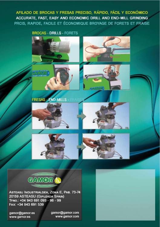 Catálogo de afiladoras de herramientas GAMOR 8