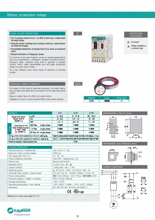 General Catalogue Low Voltage FANOX 12