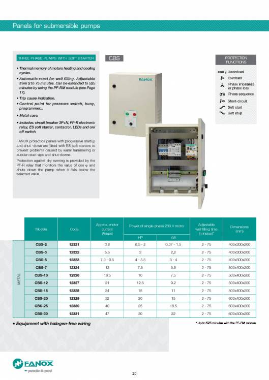 General Catalogue Low Voltage FANOX 20