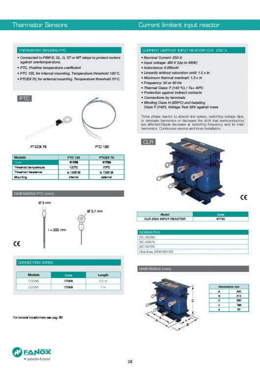 General Catalogue Low Voltage FANOX 26