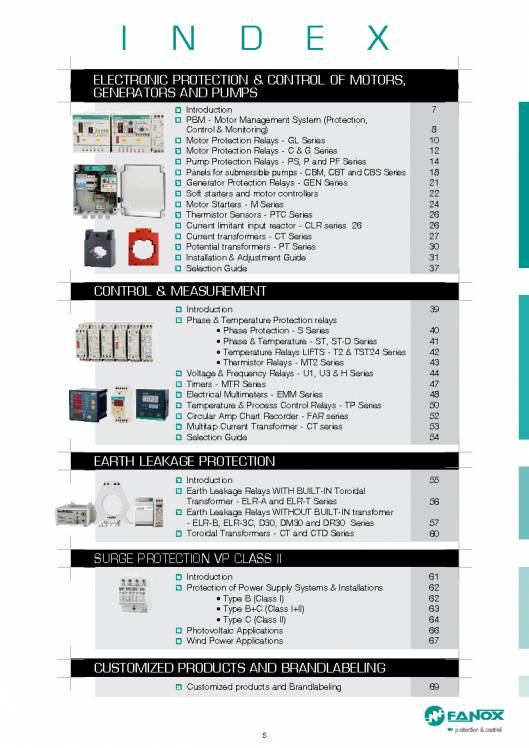 General Catalogue Low Voltage FANOX