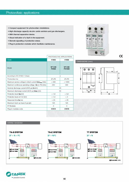 General Catalogue Low Voltage FANOX 66