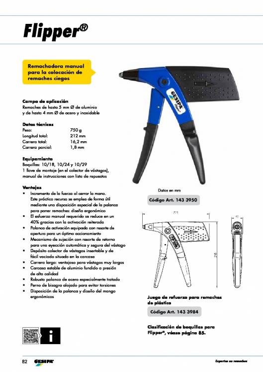 GESIPA. Remachadoras manuales 3