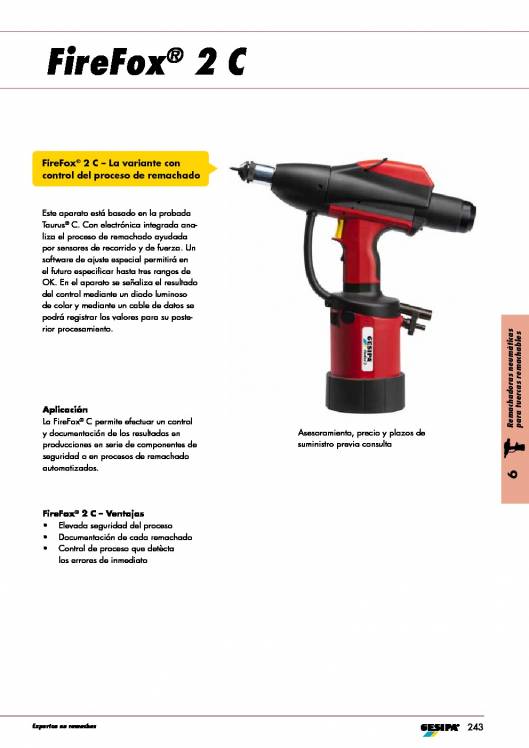 GESIPA. Remachadora-Neumatica-FIREFOX-Tuercas-Remachables 18
