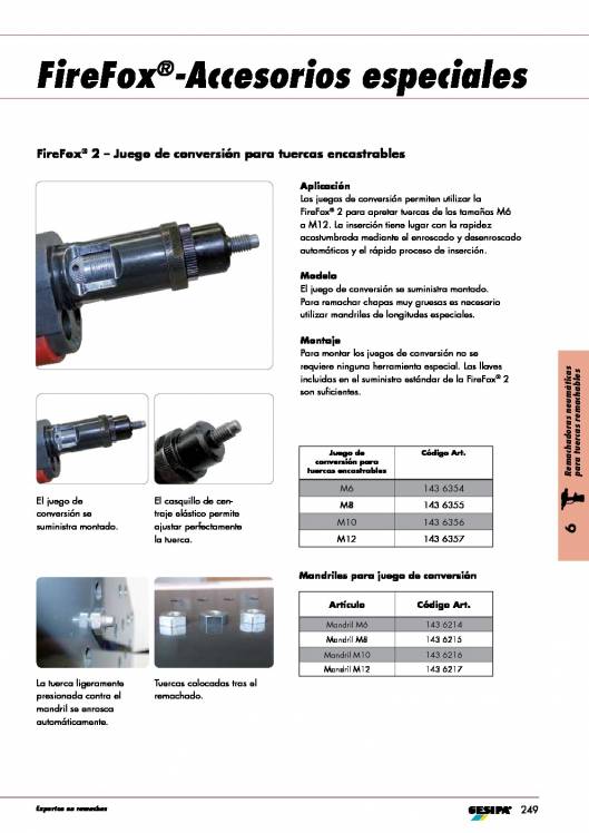 GESIPA. Remachadora-Neumatica-FIREFOX-Tuercas-Remachables 24