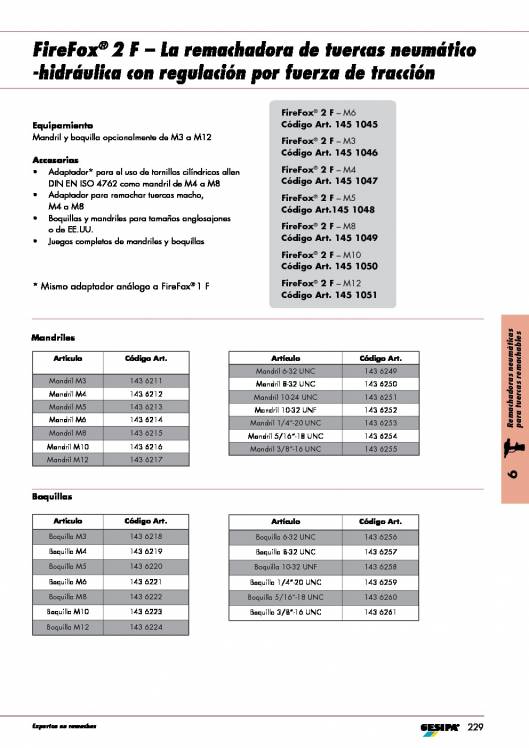 GESIPA. Remachadora-Neumatica-FIREFOX-Tuercas-Remachables 4