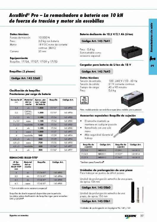 GESIPA. Remachadoras-a-bateria-Bird-PRO 4
