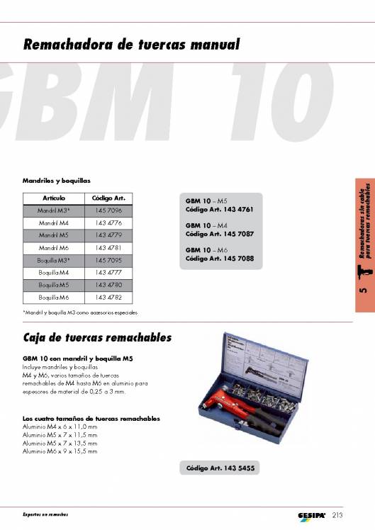 GESIPA.Remachadoras-Manuales-Tuercas-Remachables 2