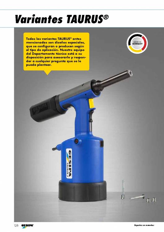 GESIPA. Remachadoras-Neumaticas-TAURUS 15