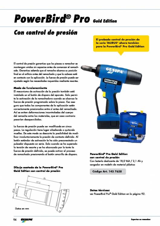 GESIPA. Remachadoras 17