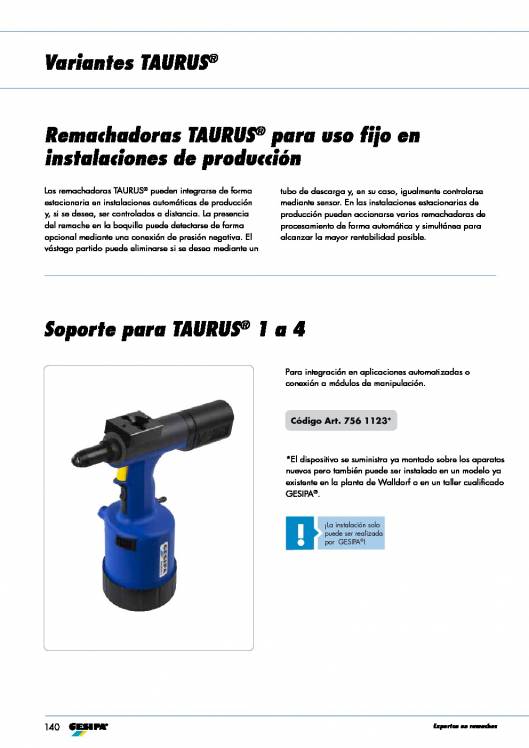 GESIPA. Remachadoras 63