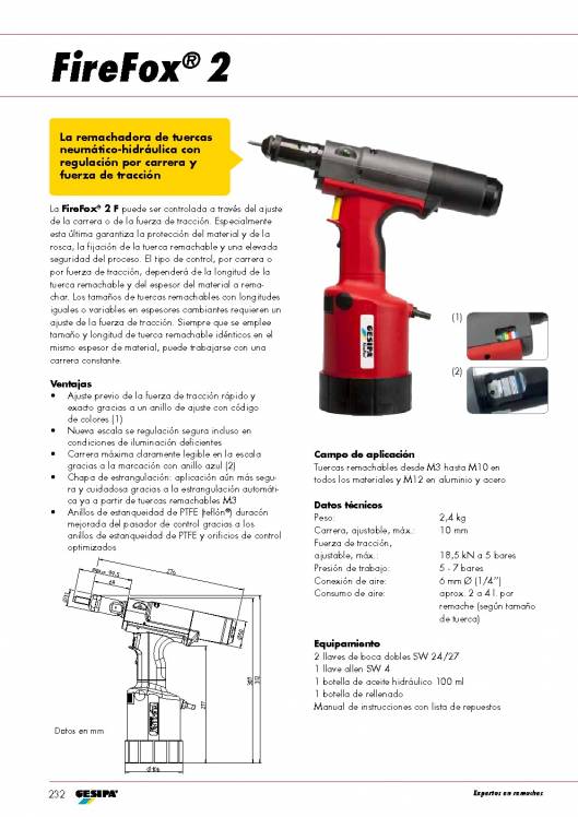 GESIPA. Remachadoras para tuercas remachables 23