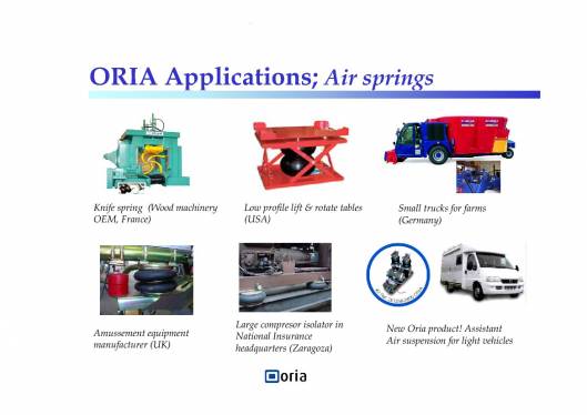 Grupo ORIA. Aplicaciones de cilindros de fuelle 2