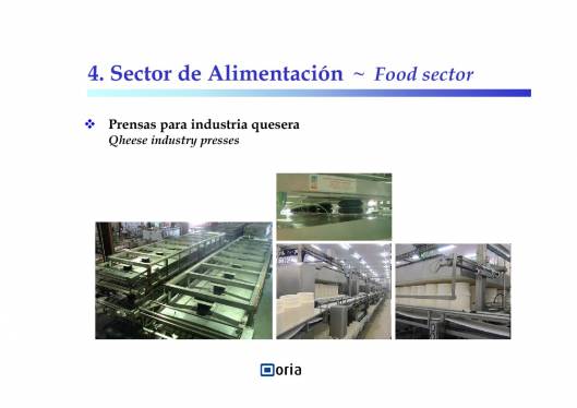 Grupo ORIA. Aplicaciones de cilindros de fuelle 8