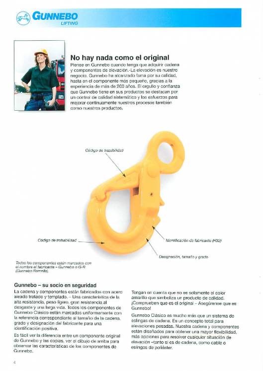 GUNNEBO. Accesorios de elevación de grado 80. 4