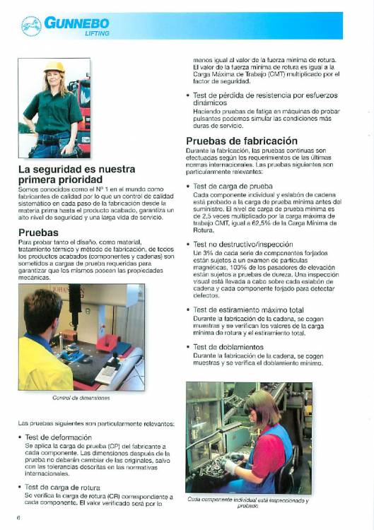 GUNNEBO. Accesorios de elevación de grado 80. 6