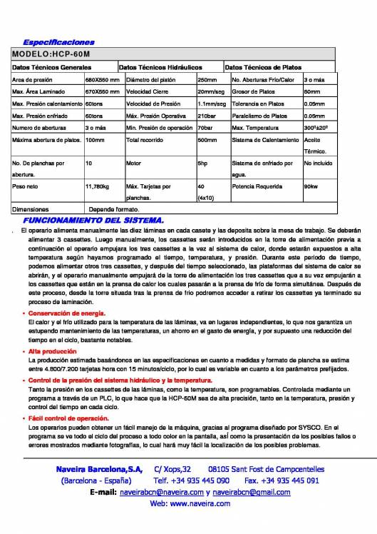 HCP-60M. Sistema Manual de Laminación de Tarjetas Plasticas. 2
