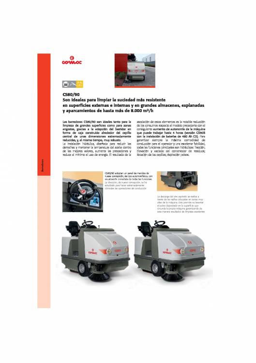HIPERCLIM. COMAC C-80. Barredora de aspiración. 2