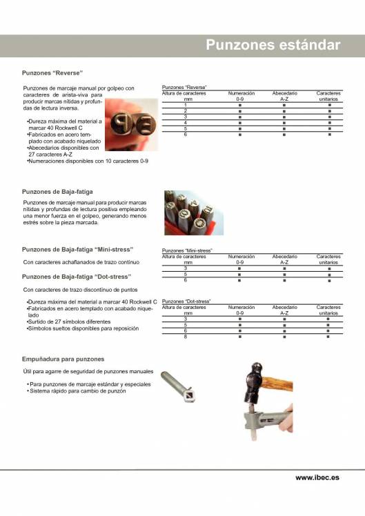 IBEC SYSTEMS. Punzón de marcajes. 2