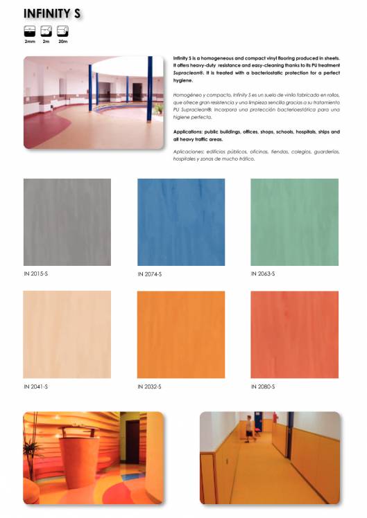 INFINITY. Pavimentos vinílicos homogéneos. 3