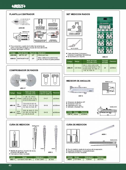 INSIZE. Metrologia 2015 44
