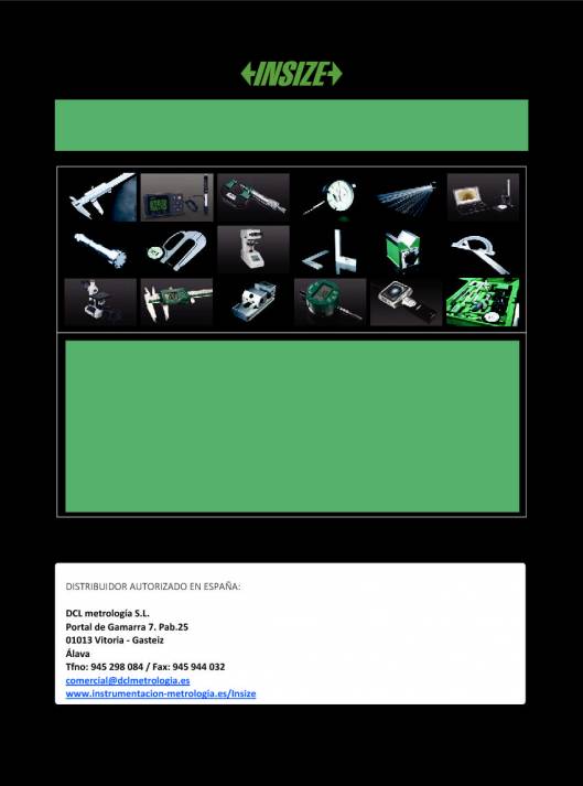 INSIZE. Metrologia 2015 80