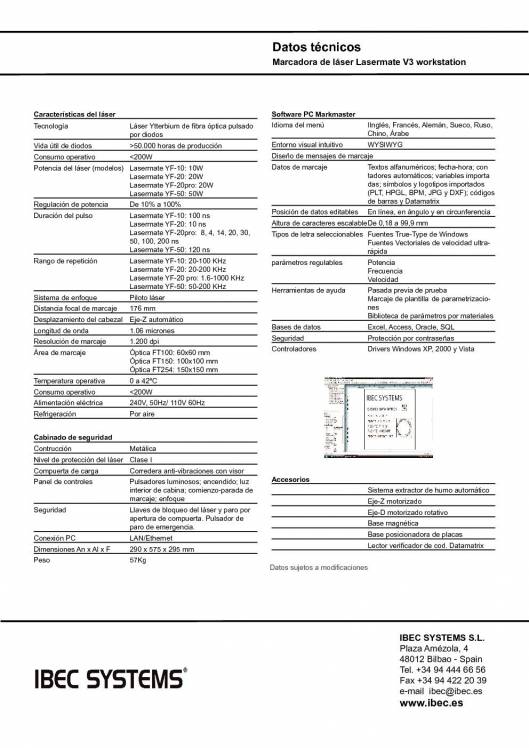 Lasermate Workstation V3. Marcador de láser de fibra óptica. 2