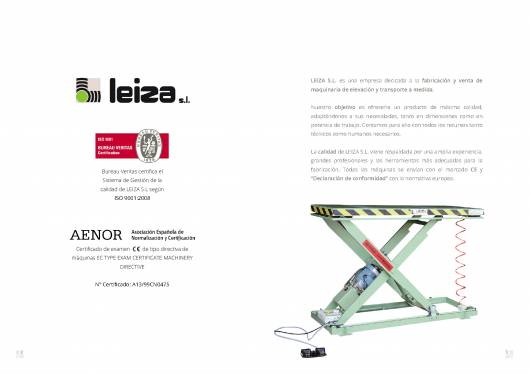 LEIZA SL. Catálogo general completo 2