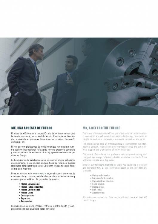 Catálogo MK. Platos de torno 6