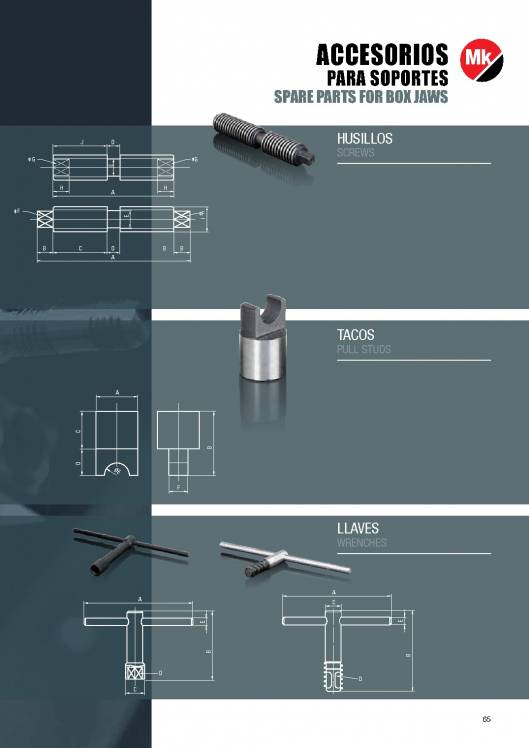 Catálogo MK. Platos de torno 65