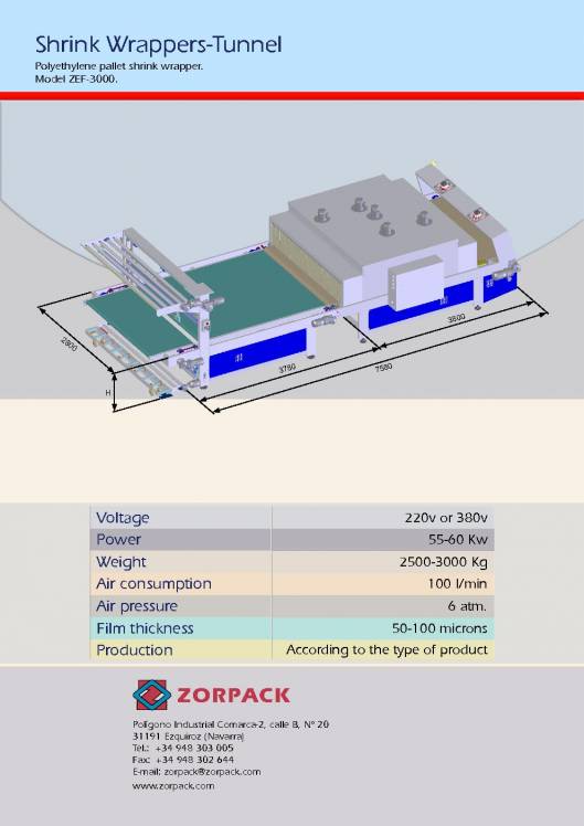 Retractiladora palets con polietileno 2