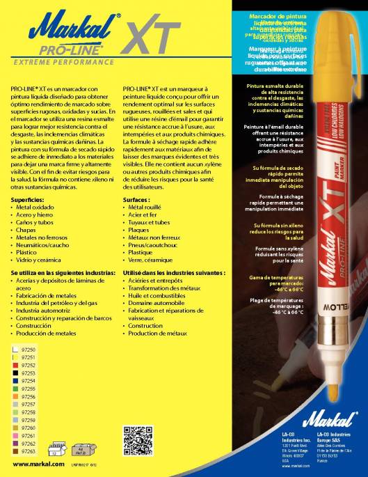 PROLINE XT. Rotulador industrial de marcaje para superficies rugosas. 2