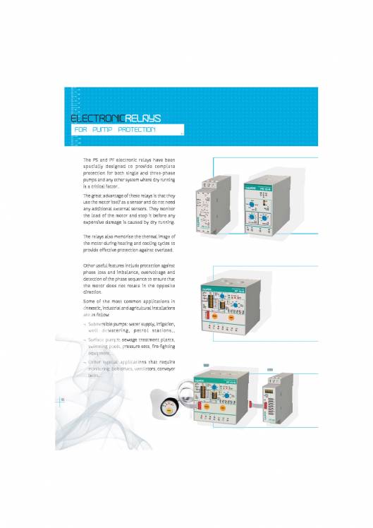 Protection and control panels for submergible pumps FANOX 12