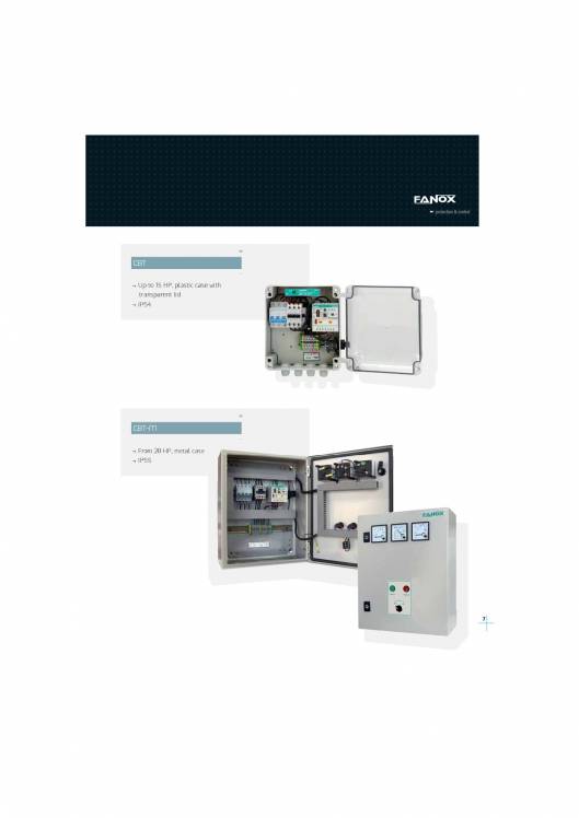 Protection and control panels for submergible pumps FANOX 9
