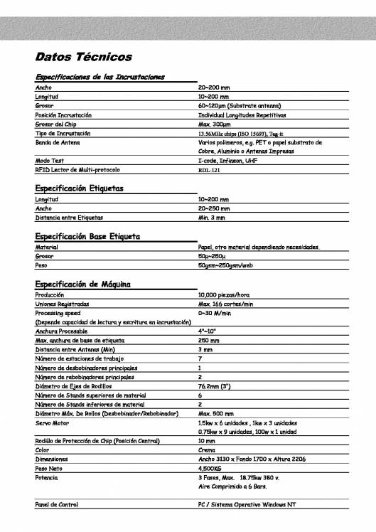 RFT. Sistema de  Ensamblado y Laminado 5